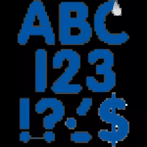 BLUE 4" SELF ADHESIVE LETTERS