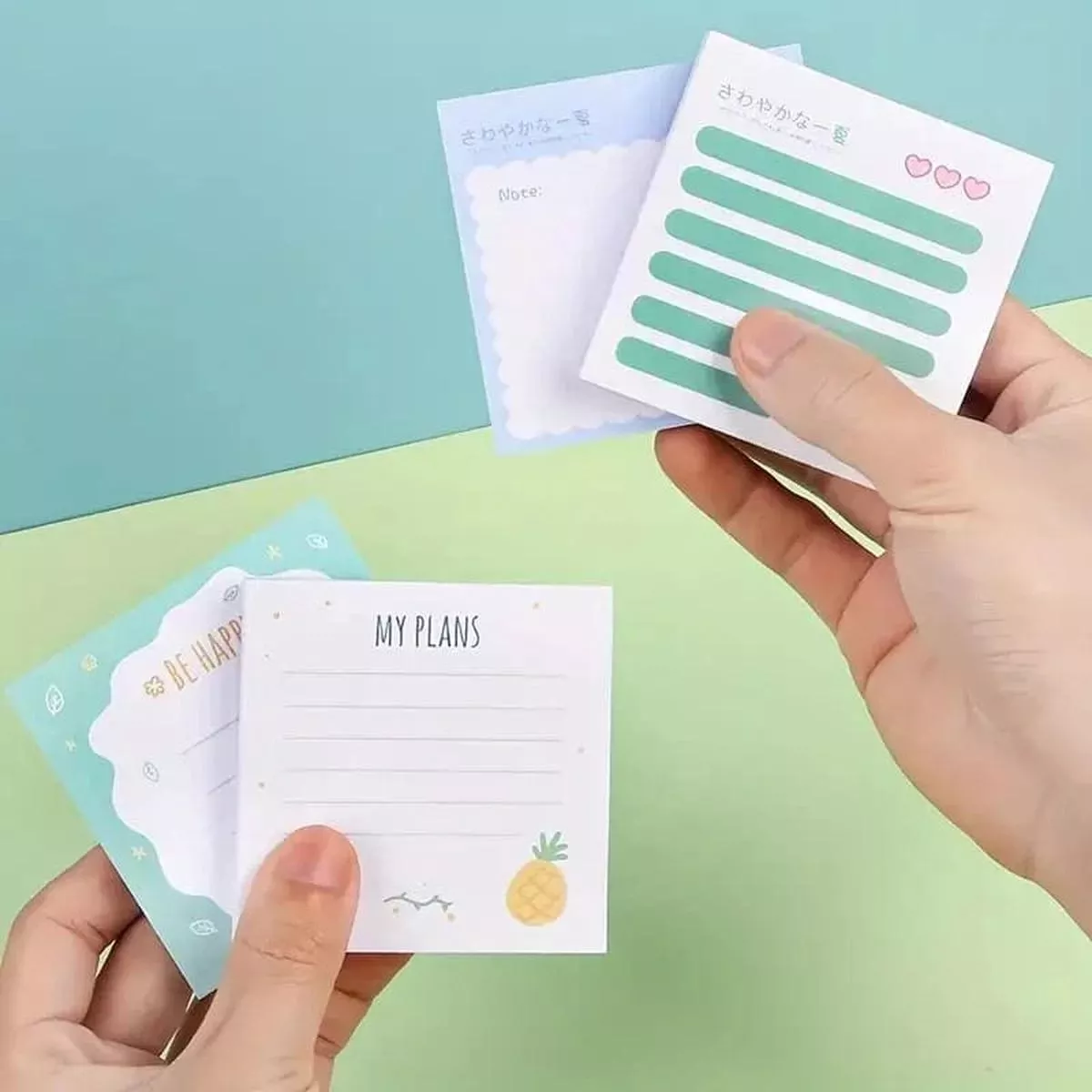 (BUT 1 GET 1 FREE) Cute kawaii sticky notes 3×3 l Pack of 1 contain 50 sheets