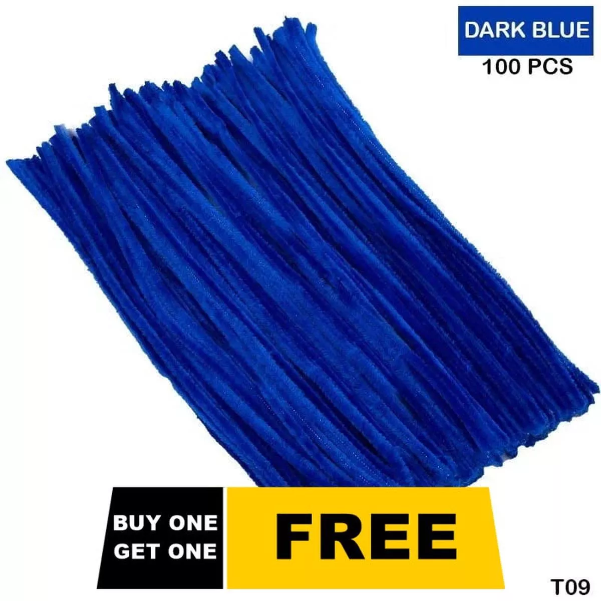 (Buy 1 Get 1 Free) Dark Blue Pipe Cleaner | Pack of 100+100 Pipe Cleaners