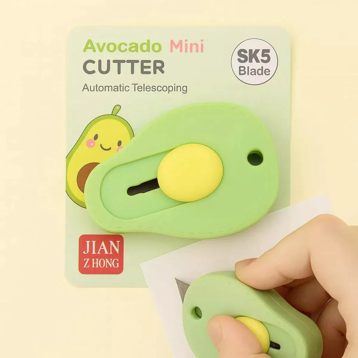 (Buy 1 Get 1 Free) Japanese design Cute Mini Avocado Cutter | Automatic Telescoping for safer use