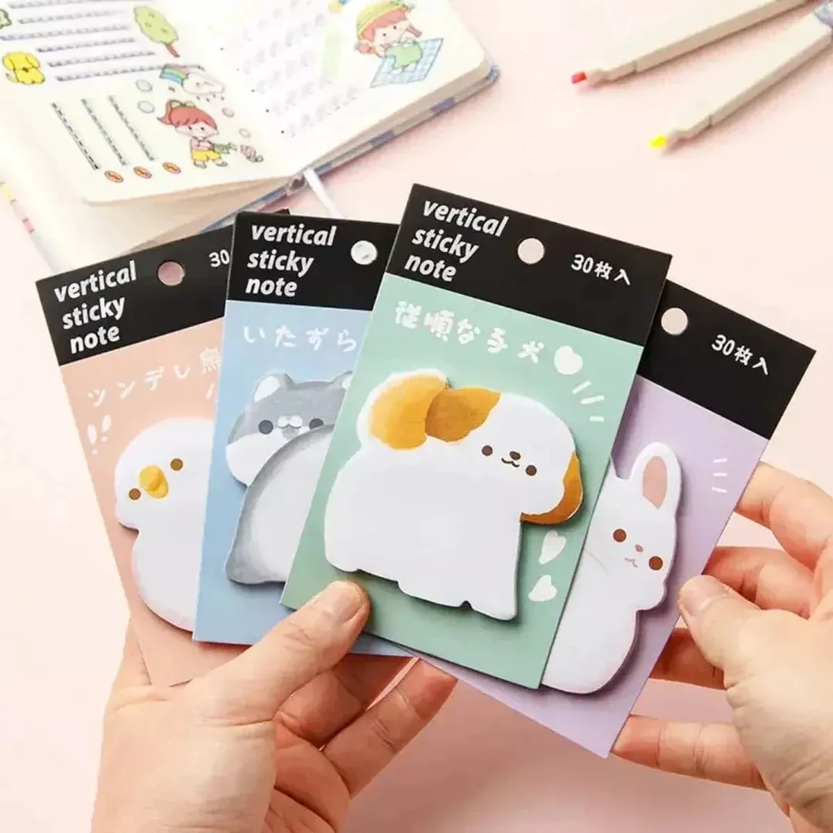 (Buy 1 Get 1 Free) Mini Cute Animal Sticky Notes | 30 Sheets 3×3