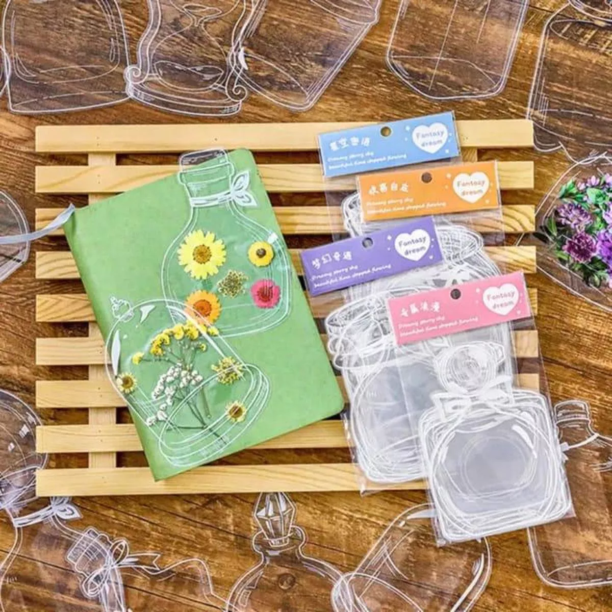 (Buy 1 Get 1 Free) Mini Transparent Bottle jar for resin and journalingl Pack of 1 Contains 16 pieces