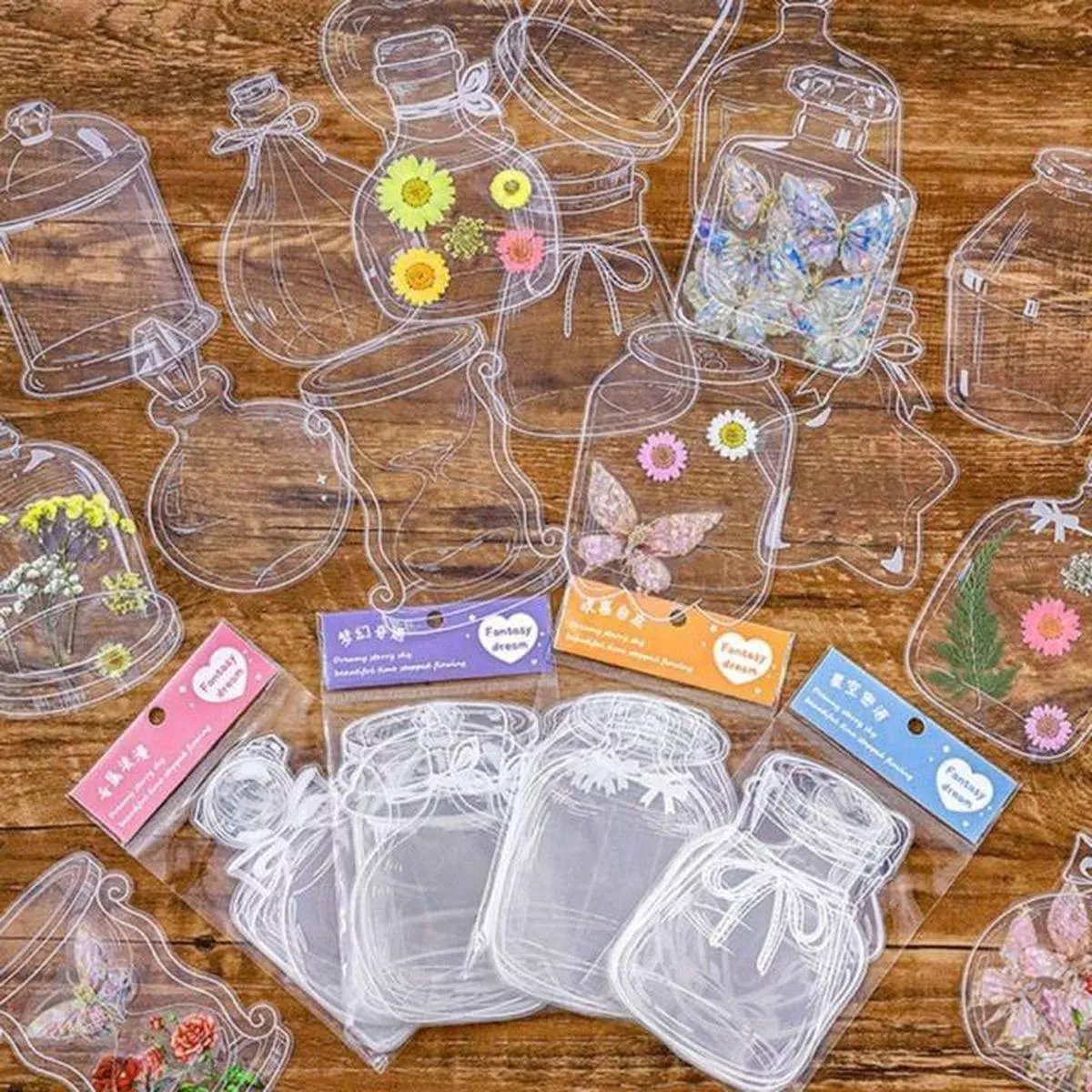 (Buy 1 Get 1 Free) Mini Transparent Bottle jar for resin and journalingl Pack of 1 Contains 30 pieces