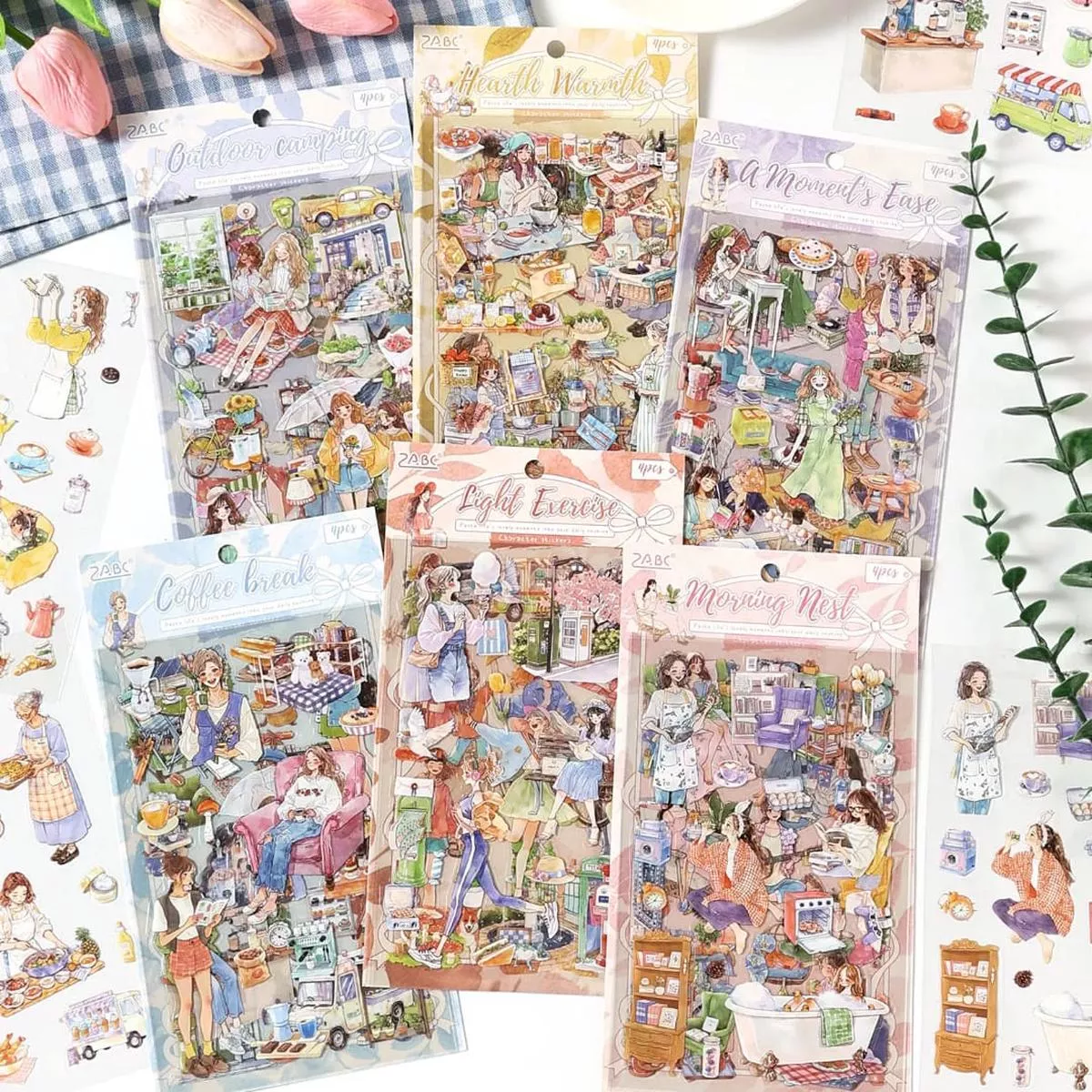 (Buy 1 Get 1 Free ) Premium Fun times theme Sticker for journaling and scrapbooking l Pack of 1 contains 4 sheets