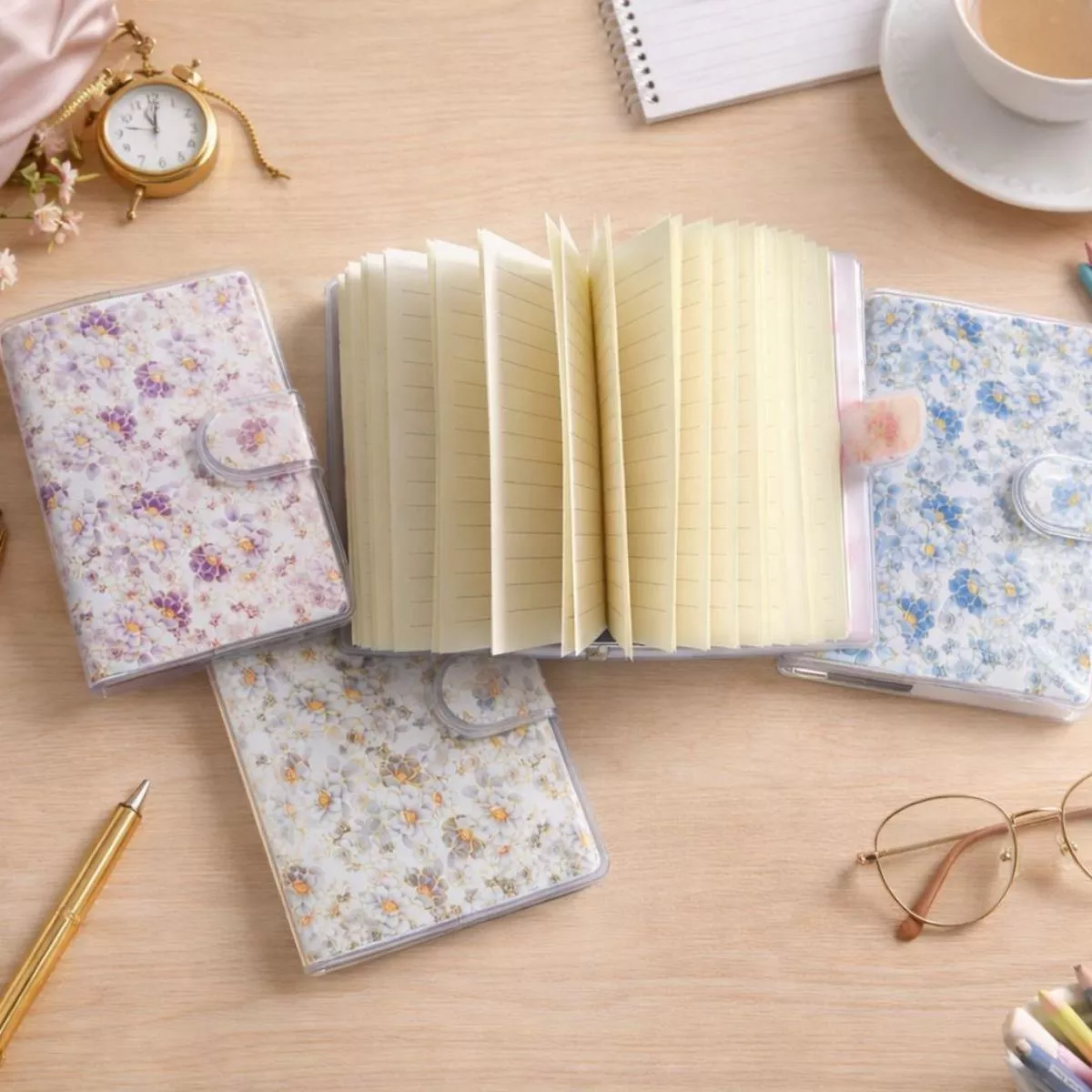 (Buy 1 Get 1 Free) Premium Soft Pastel Flower Diary l A7 l Ruled l Pack of 1