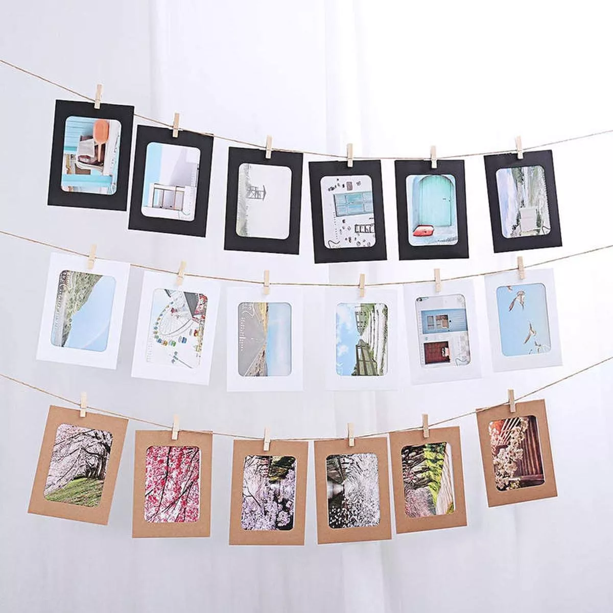 (Buy 1 Get 1 Free ) PremiumHanging photo Frame Kit l Pack of 1 (10pcs)