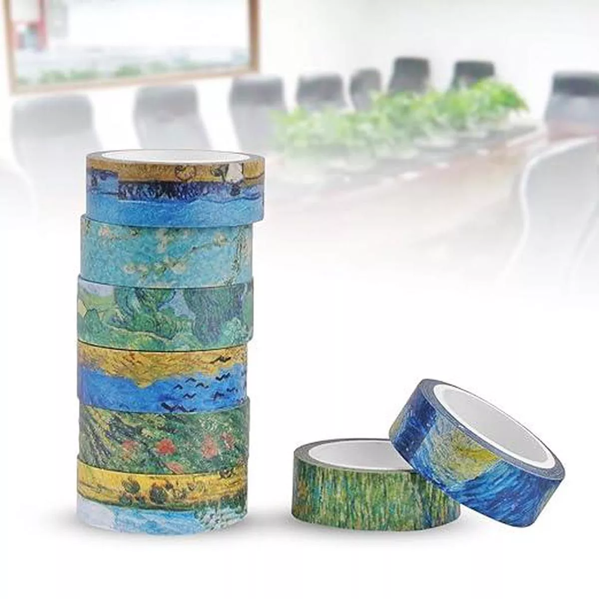 (Buy 1 Get 1 free ) Van gogh Washi tape | Van goh masking tape | Rare Edition | Sweden Van gogh tapes l contains1 tape