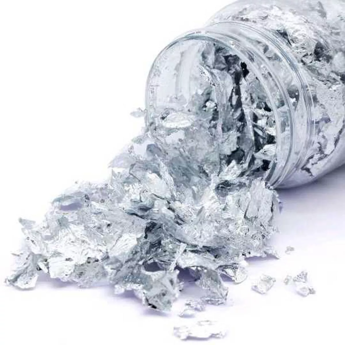 (Buy 1 Get 1 ) Leafing gilding Flakes (Silver) for resin art
