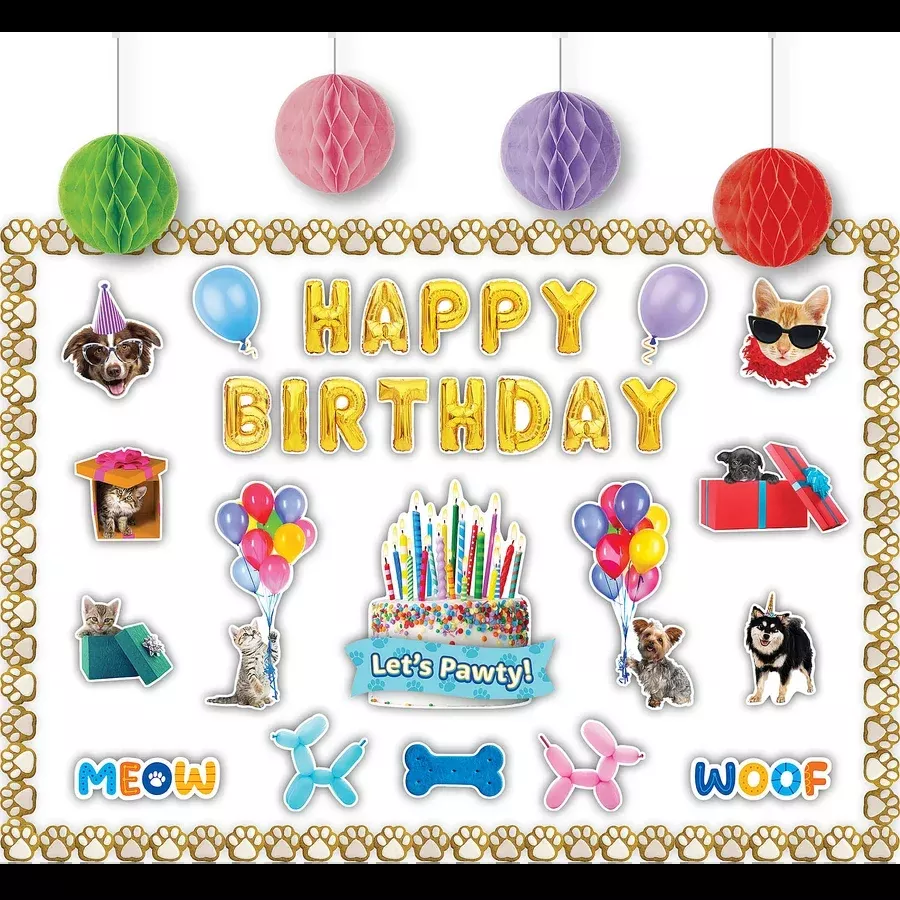 CATS/DOG BDAY DECORATE KIT