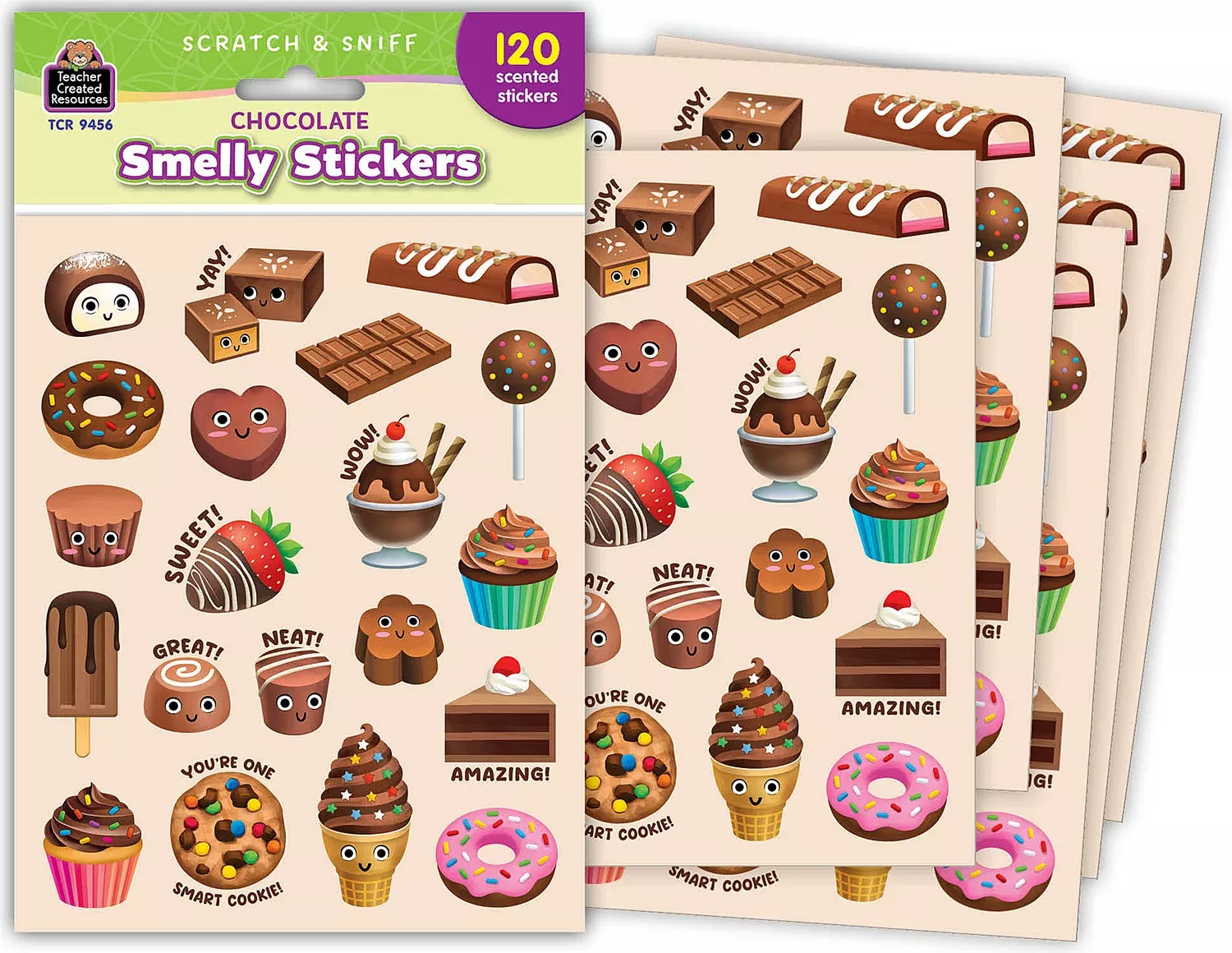 CHOCOLATE SMELLY STICKERS