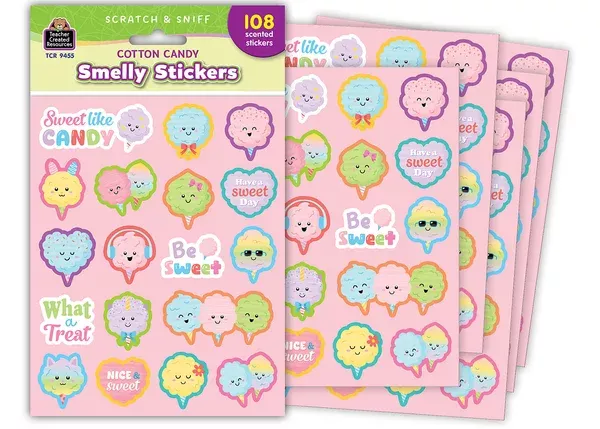 COTTON CANDY SMELLY STICKERS